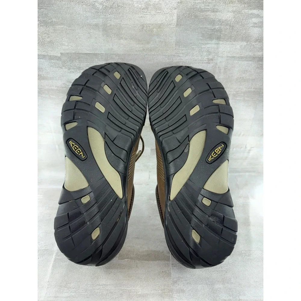 Keen Presidio Men Brown Leather Walking Shoes 1007722 Size 13